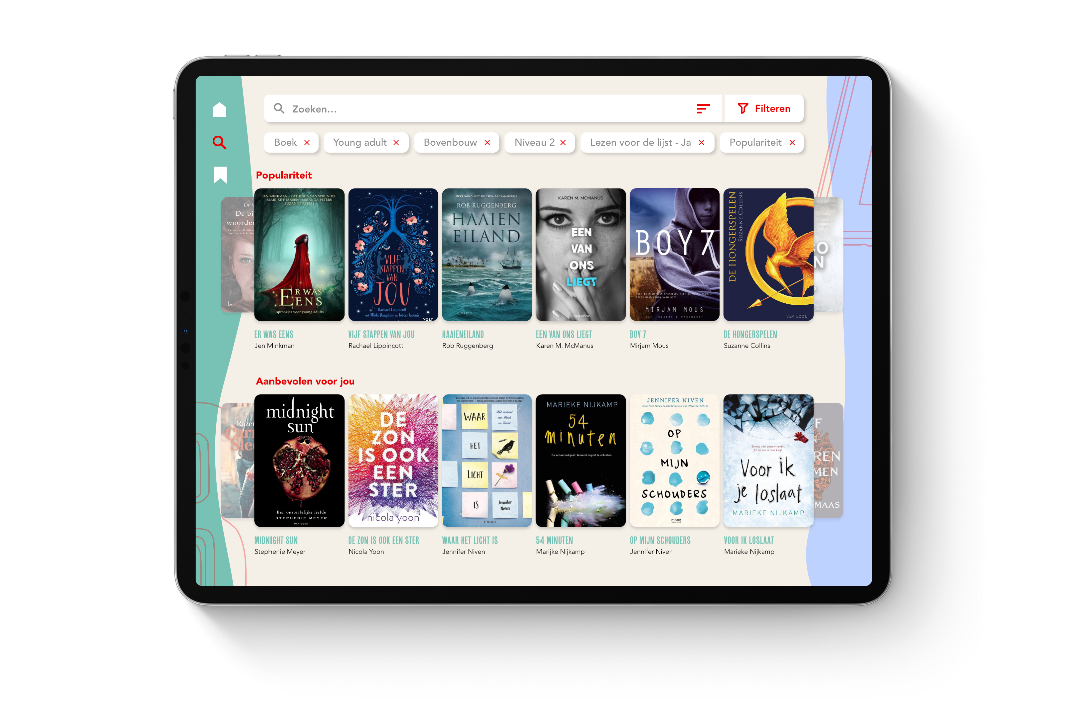 Bibliotheek App Mockup 2